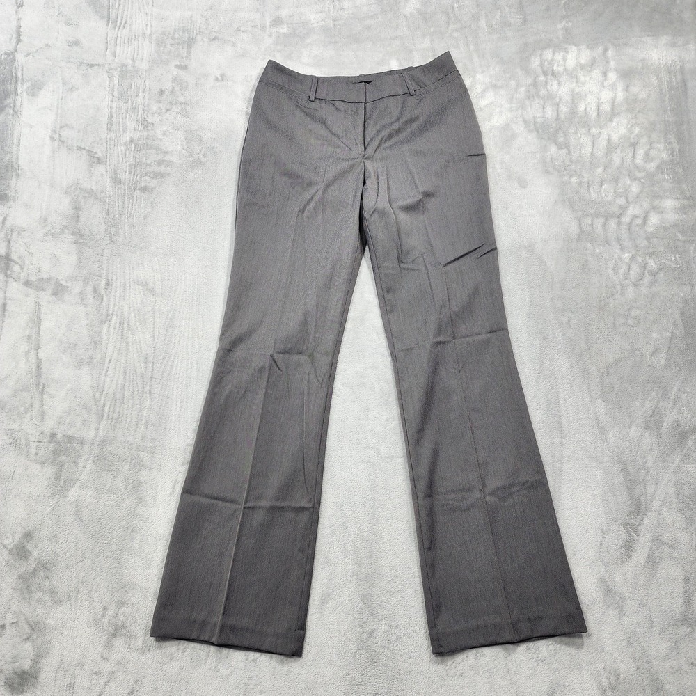 Worthington Pants Womens 6 Gray Curvy Fit Bootcut Stretch Twill Office Preppy